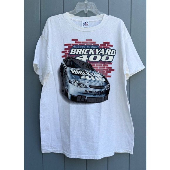 Vintage 2001 Brickyard 400 NASCAR T Shirt XL Indianapolis Speedway EUC - Picture 1 of 5